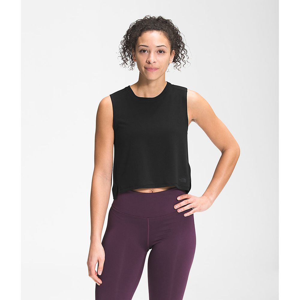 The North Face Tank Top Womens Australia - The North Face Ea Dawndream Relaxed Black (LEX-261347)